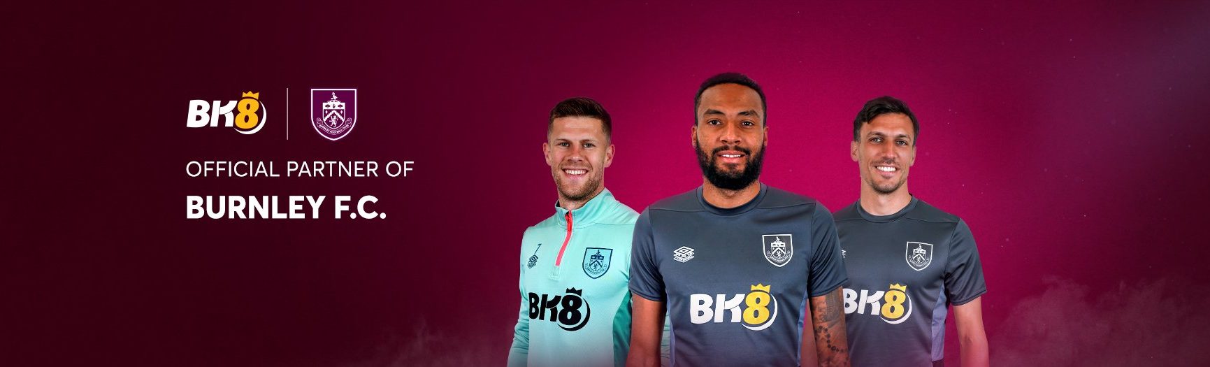 xwinner tự hào là đối tác chính thức của câu lạc bộ Burnley F.C.